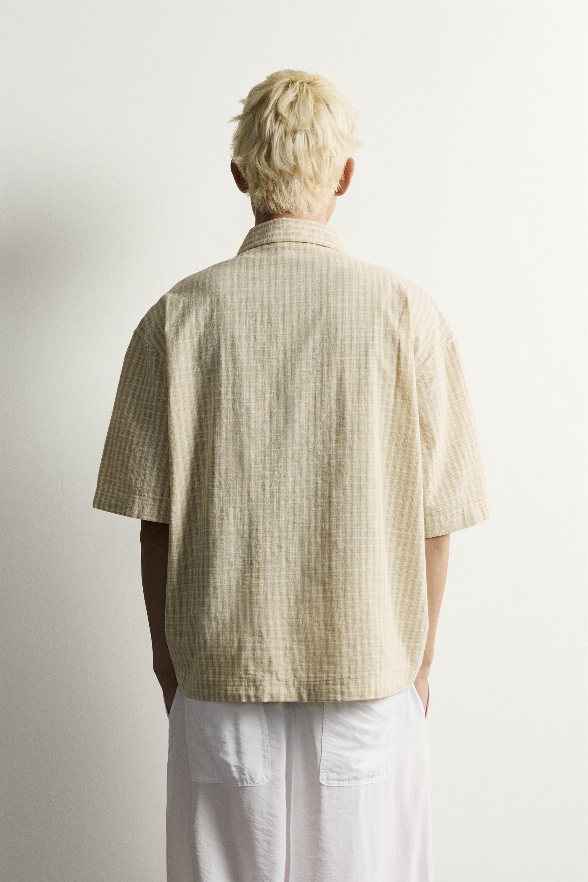CHEMISE BOXY FIT À CARREAUX